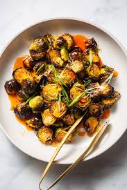 Maybe you would like to learn more about one of these? Roasted Brussels Sprouts With Spicy Sweet Buffalo Glaze Vegetarian Ventures