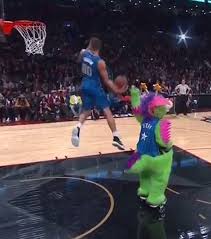 Orlando dj stephens john jordan zach lavine aaron gordon jordan kilganon nbdl dunk contest jam eastbay ft line freethrow free throw line mascot dunk jeans sports big amazing basketball highlights nba. This Crazy Rotating Hoverboard Dunk Stunned Fans At The Nba Dunk Contest Geekwire