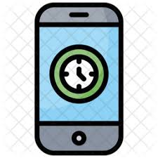 These free images are pixel perfect to fit your design and available in both png and vector. Free Mobile Clock Icon Of Colored Outline Style Available In Svg Png Eps Ai Icon Fonts