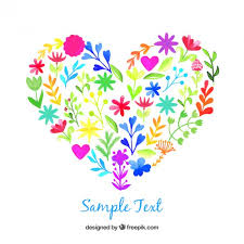 Love the image but just need a few modifications? Watercolor Heart Made Of Flowers Free Vectors Ui Download