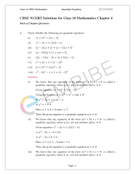 And teaching strategies for solving math. Download Ncert Solutions For Class 10 Maths Chapter 4