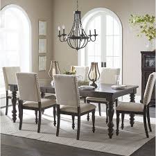 You Ll Love The Yarger 7 Piece Extendable Dining Set At Birch Lane With Great Deals On Al Solid Wood Dining Set Transitional Dining Room Dining Table Setting