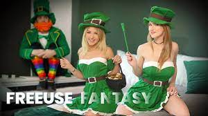 Cute Teens in Green Octavia Red and Emma Bugg get Banged on Saint Patricks  Day - FreeUse Fantasy - Pornhub.com
