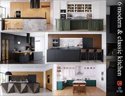 Desain kitchen set yang satu ini menggunakan kitchen set minimalis dengan bentuk island, atau yang biasa disebut dengan kitchen island. Lamp 3d Model Kitchen Set Cgtrader