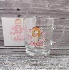 Vintage Misdo Licca Glass Mug: TOMY 40th Anniversary, Made in Japan