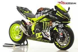 New brand,dari ninja beralih ke cbr250rrsuara gahar cbr250rr with akrabovicmono arm ducati monster 1100usd suzuki gsx 600 bpfkaliper brembo radialmotif. Modifikasi Motor Cbr 250 Cc Monster Energy Honda Honda Cb