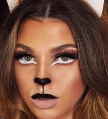 Verkleiden Sie Sich Als Lowe Oder Lowin Dieses Halloween Sie Brauchen Dieses Einfache Make Up Halloween Makeup Fasching Makeup Schwarzer Lippenstift