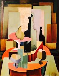 Henrietta M. King Cubist Still Life American California 1930