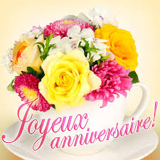 Send french birthday cards to friends and family via popular social media; Joyeux Anniversaire Happy Birthday In French