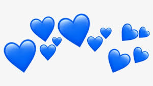 Today i recreated another snapchat filter for the occasion (: Blue Heart Filter Blueemoji Emojicrown Emojifilter Snapchat Black Heart Filter Hd Png Download Kindpng