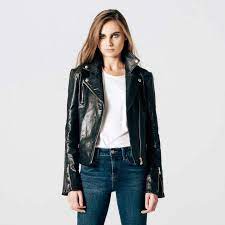 Leather Moto Jacket Womens Leather Moto Jacket With Silver Hardware In 2020 Womens Black Leather Jacket Leather Moto Jacket Womens Leather Jackets Women