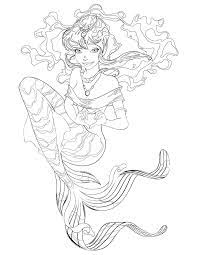 pin on images de fees elfes et sirene fairies elf and mermaid adult coloring page coloriage toucan