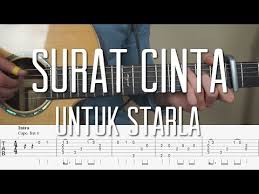 C f takkan habis sejuta lagu g c untuk menceritakan cantikmu am dm kan teramat panjang puisi g c tuk menyuratkan cinta ini. Virgoun Surat Cinta Untuk Starla Fingerstyle Guitar Tutorial Lesson Tabs Youtube