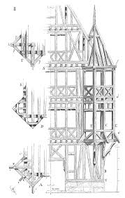 Livre Pan De Bois Architecture Historique Batiments En Bois Dessin Architecture