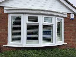 The look of the shutters from the outside attracts. Bay Window Shutter Gallery Window Shutters Plantation Shutters Wooden Shutters White Shutters