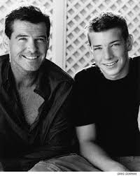 sean brosnan and his father pierce pierce brosnan celebrities male old movie stars