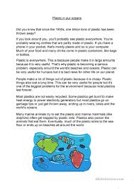 You need to use a guide like this, that is specifically. Plastic In Our Oceans English Esl Worksheets For Distance Learning And Physical Classrooms