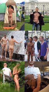 Naked guys public