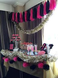 Aesthetic Classy Black And Gold Party Decorations Bachelorette Party Decor Hot Pink Black And Gold With Images Pink Party Decorations