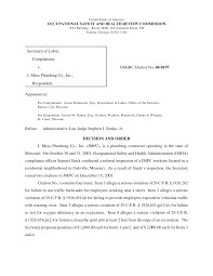 J. Mess Plumbing CO., Inc., Docket No. 04-0197
