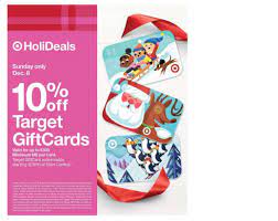 Check spelling or type a new query. 10 Off Target Gift Cards On Sunday Dec 8 Wral Com