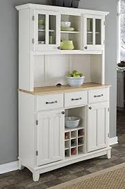 Kitchen hutch cabinets in a in we had against not tried to match kitchen or the bathroom cupboard door of the client will not be closed. Amazon Com Home Styles Buffet Of Buffets White Server With Natural Wood Top And Hutch Buffets Sideboards