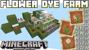 minecraft bedrock flower dye farm automatic tutorial ps4 mc in 2021 minecraft farm minecraft house tutorials minecraft building blueprints