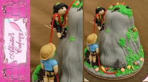 For instance, the easiest way to make an s shaped cake is to begin with a round cake. Rappelling Mountain Climbing Cake Decorating Tutorial Youtube