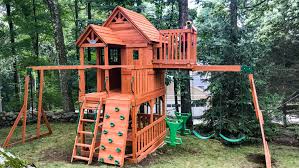 Get free shipping on qualified backyard discovery swing sets or buy online pick up in store today in the playground equipment department. Backyard Discovery Skyfort Ii Swing Set Review Years Of Entertainment