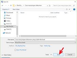 Cara Menyimpan Dokumen Microsoft Word Dan Excel Dengan Berbagai Cara Bisa Komputer