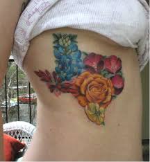 We're original on every level — our artwork, atmosphere and attitude. Texas Flowers In The Shape Of Texas Bluebonnet Indian Paintbrush Wine Cups Yellow Rose And Sundrop Tattoos Texas Tattoos Cool Tattoos