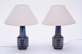 Small Blue Danish Table Lamps From Soholm 1960s Set Of 2 For Sale At Pamono Table Lamp Lamp Danish Table