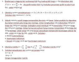 Maybe you would like to learn more about one of these? Soal Essay Matematika Kelas 11 Tentang Matriks Siswapelajar Com