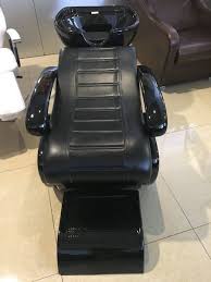 China High Quality Black Salon Stylist Station Shampoo Hair Wash Unit Massage Bed With Basin Beauty Spa Equipment Hair Shampoo Chair Salon Shampoo Washing Hair