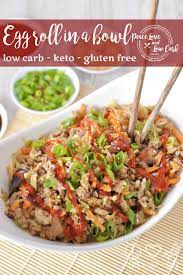 Keto Egg Roll In A Bowl Peace Love And Low Carb Recipe Ground Pork Recipes Pork Egg Rolls Pork Recipes