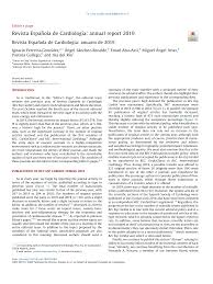 Revista Española de Cardiología: annual report 2019