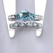 Pin By Erika Steinmetz On Rings Topaz Wedding Ring Diamond Engagement Ring Set Blue Topaz Engagement Ring