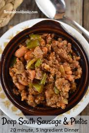 The sausage adds a nice smoky flavor. Southern Pinto Beans And Sausage These Old Cookbooks