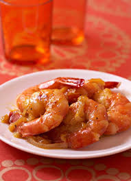 Poelees De Gambas Au Miel Gingembre Frais Et Oranges Recette Recettes De Cuisine Poelees Recette Gambas