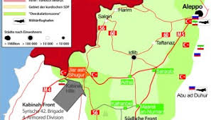 Diese thematische karte ist in der rechten randleiste in einer vergrößerung abzurufen. Krieg In Syrien Die Aktuellste Karte Der Syrisch Russischen Offensive