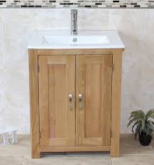 oak top unit vanity unit with ceramic