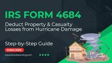 IRS Form 4684 - How to Deduct Property Damage Losses from a ...