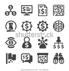 Business Strategy Icon Set Stock Vector Royalty Free 1157468530