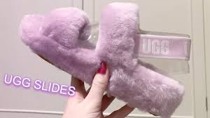 However, ugg australia retain their sense of laid back chic and practical usability thanks to the durable materials from which they are made, and the high quality of craftsmanship that has gone into manufacturing the. Fluffy Sliders Ugg Oh Yeah Slides Unboxing First Impressions Youtube