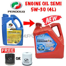 My bro told me hes only been using cheap mineral oils past couple of years. New Packaging Perodua 5w30 5w 30 Semi Synthetic Engine Oil 4l Perodua Oil Filter 1pc Myvi Alza Myvi Lagi Best Viv Shopee Malaysia