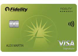 Apply for a credit card online. Fidelity Rewards Visa Signature Card