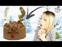Recette Layer Cake Renne De Noel Au Chocolat Youtube Renne De Noel Recette Gateau Noel Gateau Noel