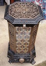 Il faut savoir que c'est plus polluant que le bois. Ancien Poele Godin Arts Nouveaux En Fonte Et Tole Emaillee Vers 1895 Eur 1 800 00 Picclick Fr