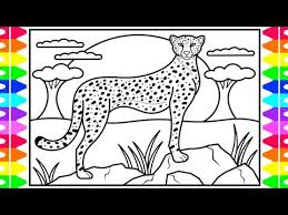 The modern cheetah is believed to have existed nearly 11 million. How To Draw Cheetah Kids 05 2021