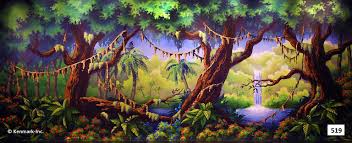 Ed519 Tropical Island Peter Pan Play Backdrops Backdrop Design